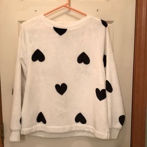 Crew neck plush too sweatshirt LOFT Small